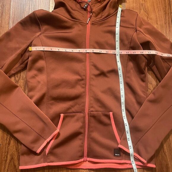 Bench Full Zip Sweater Long Sleeve Mock Neck Hoodie Brown Women's M - MINOR FLAW - Picture 4 of 8